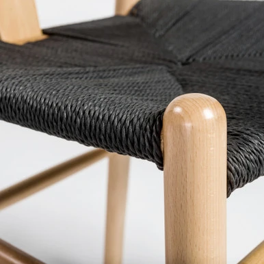 Tia Dining Chair Natural/Black - Set Of 2 7 Tia Dining Chair Natural/Black - Set Of 2 - Image 7