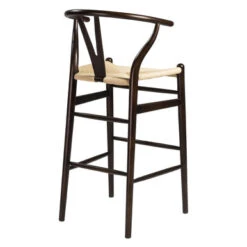 Tia Bar Stool - Walnut/Natural -Best Furniture Decoration Shop 013169393 3 04461.1690292082.386.513