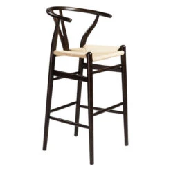 Tia Bar Stool - Walnut/Natural -Best Furniture Decoration Shop 013169393 21460.1690292081.386.513