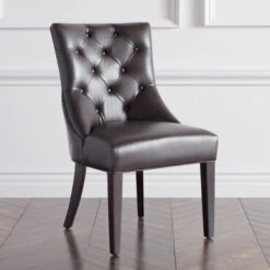 Nottingham Leather Dining Chair - Espresso -Best Furniture Decoration Shop 013800039 38039.1690272144.386.513