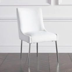 Elinor Dining Chair - Bright Nickel -Best Furniture Decoration Shop 013809877 74504.1690279244.386.513