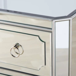 Simplicity Mirrored 5 Drawer Tall Chest -Best Furniture Decoration Shop webimage 014209993 DTL