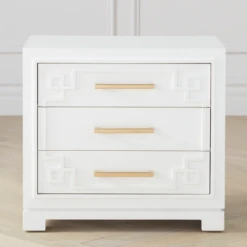 York 3 Drawer Nightstand