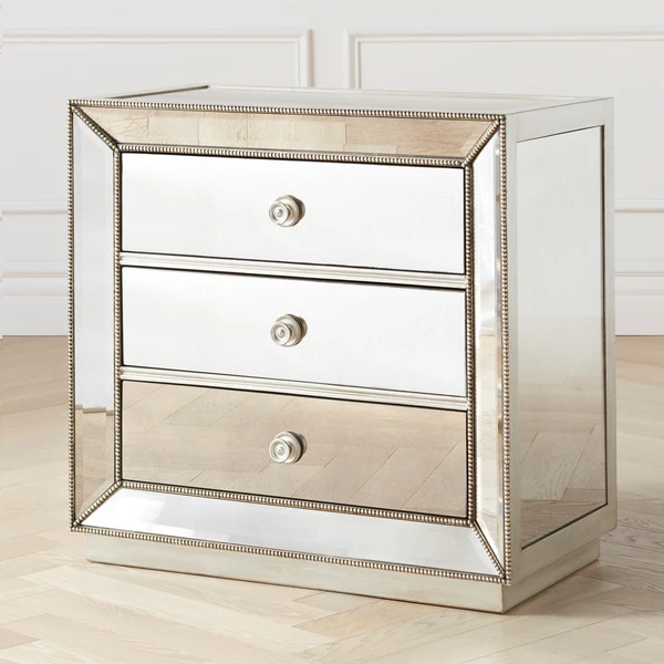 Omni Mirrored 3 Drawer Chest 2 Omni Mirrored 3 Drawer Chest - Image 2