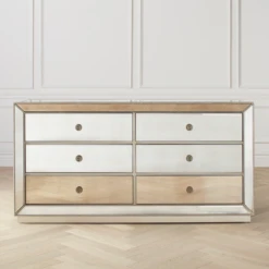 Omni Mirrored 6 Drawer Chest
