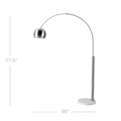 Orson Floor Lamp - Nickel 7 Orson Floor Lamp - Nickel -Best Furniture Decoration Shop webimage 021165088 DIM