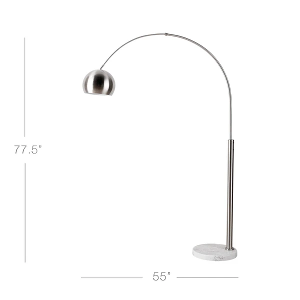 Orson Floor Lamp - Nickel 4 Orson Floor Lamp - Nickel - Image 4