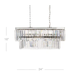 Luxe Linear Chandelier -Best Furniture Decoration Shop webimage 022223127 DIM