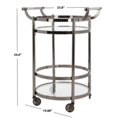 Sierra Bar Cart - Gunmetal -Best Furniture Decoration Shop webimage 070126007 3 jpg