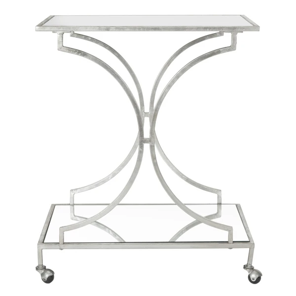 Arden Bar Cart - Silver 1 Arden Bar Cart - Silver