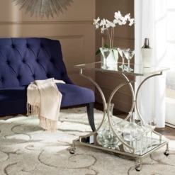 Arden Bar Cart - Silver 9 Arden Bar Cart - Silver -Best Furniture Decoration Shop webimage 070126098 RV