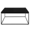 Cory Square Coffee Table - Black/Black