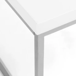 Cory Rectangle Coffee Table - White/Silver -Best Furniture Decoration Shop webimage 602140178 DTL1