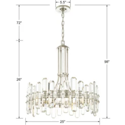 Fallon 8 Light Chandelier - Polished Nickel -Best Furniture Decoration Shop webimage 612207170 4 jpg