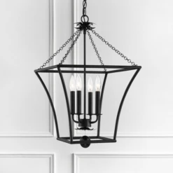 Pagoda Chandelier - Matte Black