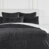 Mardon Velvet Bedding - Onyx