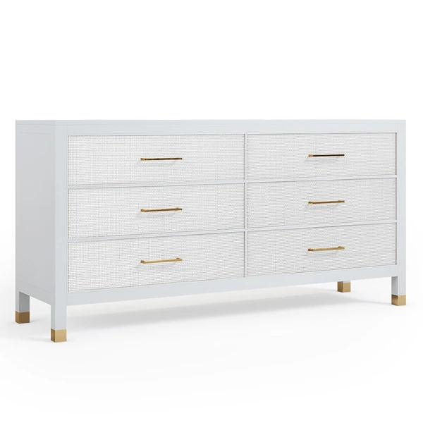 Monterey 6 Drawer Dresser - White 1 Monterey 6 Drawer Dresser - White