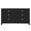 Artisan 6 Drawer Dresser - Black/Silver