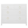 Artisan 4 Drawer Dresser - White/Gold