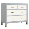 Monterey 4 Drawer Dresser - French Grey/White
