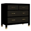 Monterey 4 Drawer Dresser - Black