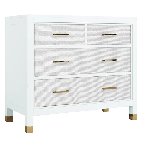 Monterey 4 Drawer Dresser - White 1 Monterey 4 Drawer Dresser - White