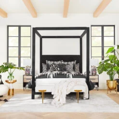 Nikki Chu - Amani Bedding - Charcoal -Best Furniture Decoration Shop webimage Nikkichu Bedroom1 13 01 full crop